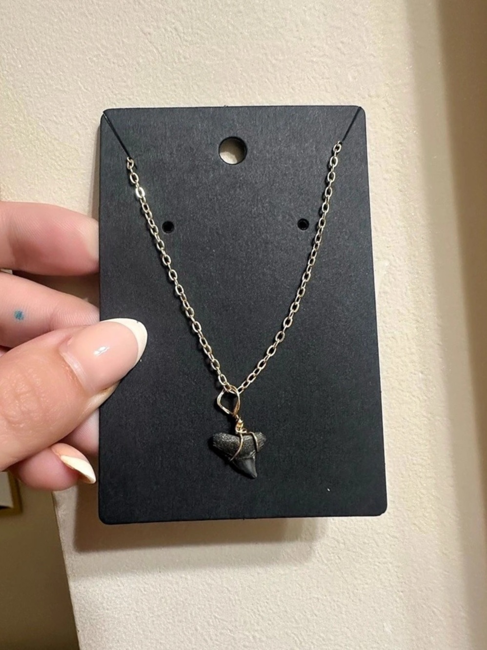 Handmade shark tooth necklace